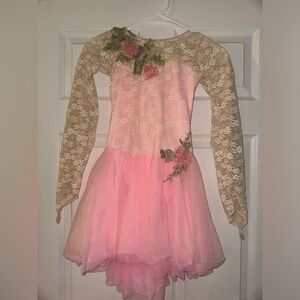 Costume Gallery pink and tan dance costume